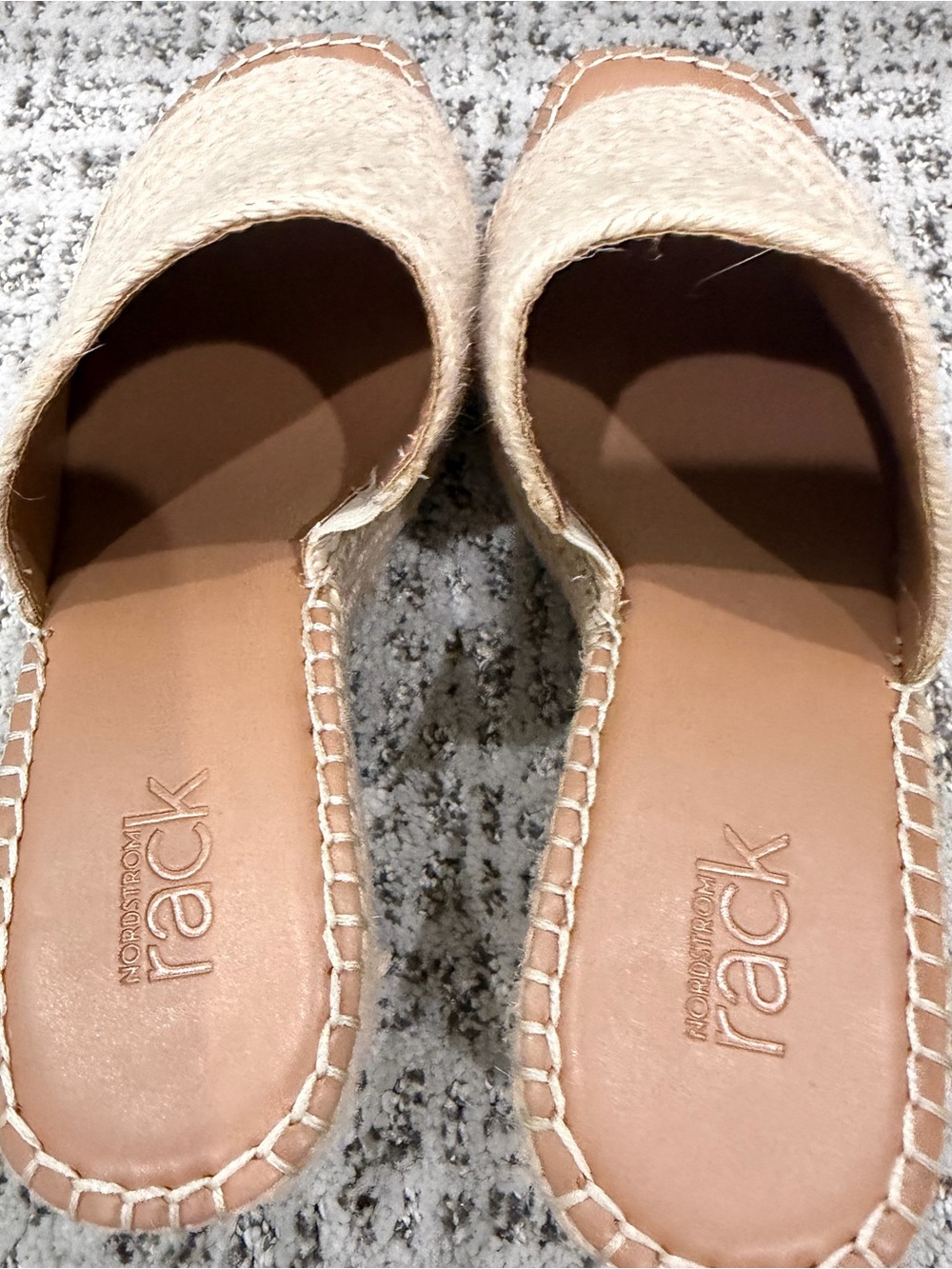 Nordstrom Rack Wedge Espadrille Slide - Beige